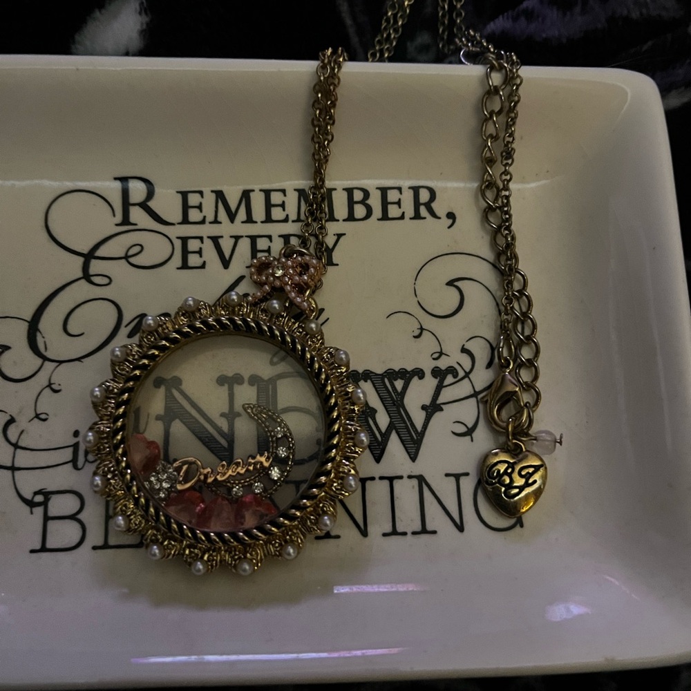 Betsy Johnson charm necklace